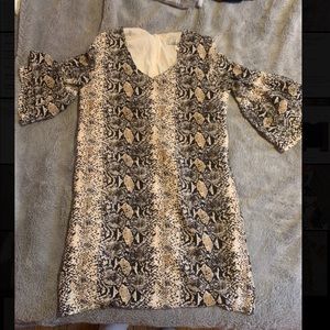 Snake print dress